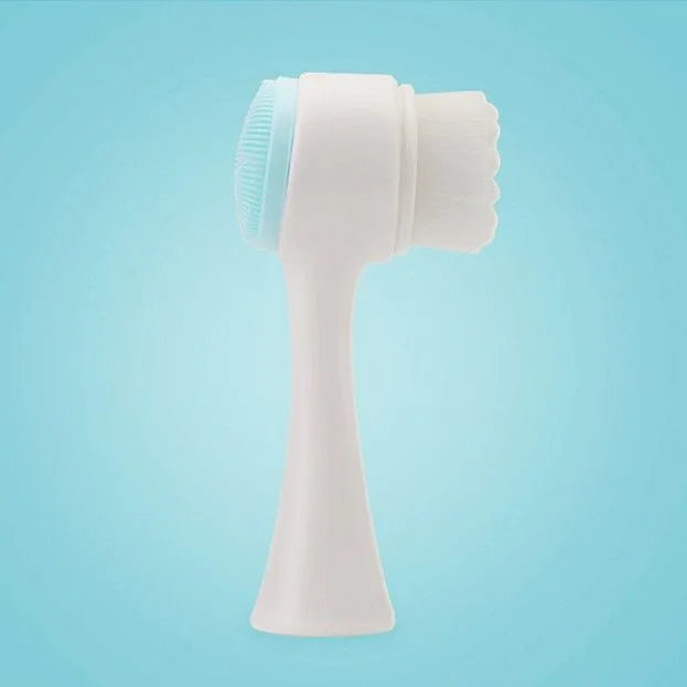 Escova facial de silicone bilateral 3D