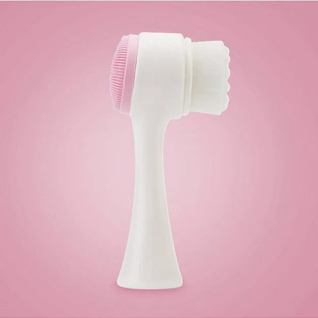 Escova facial de silicone bilateral 3D