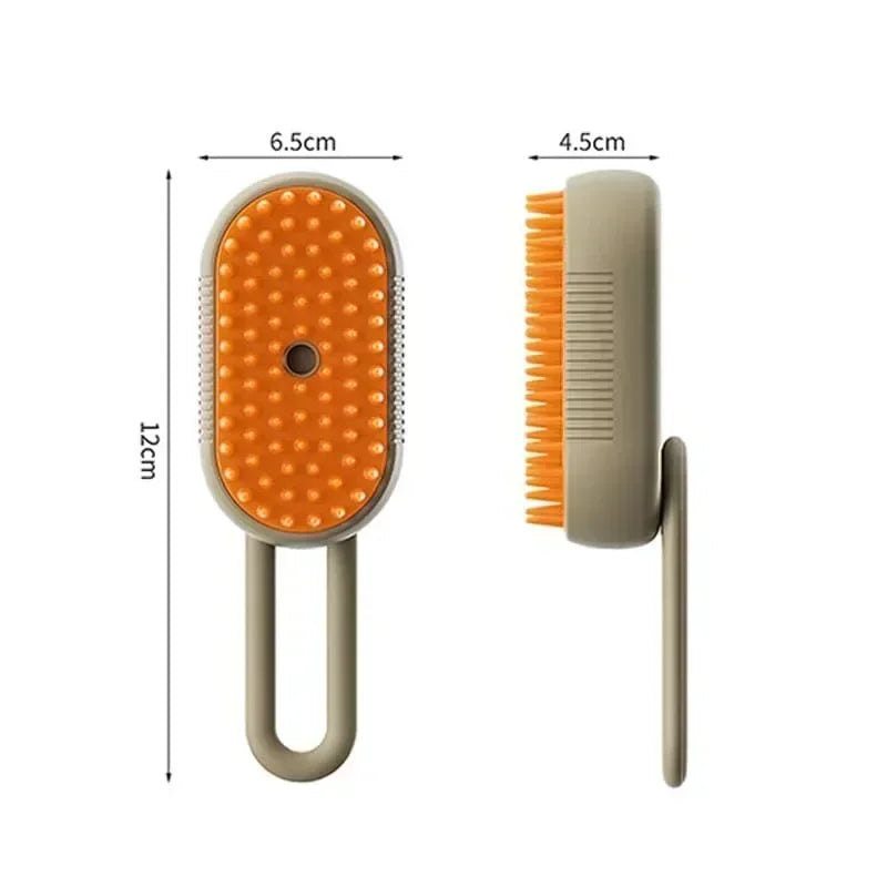 Escova vaporosa para cães, spray elétrico, escova de cabelo para gatos, 3 em 1, escova a vapor para massagem, cuidados com animais de estimação, remoção de pelos emaranhados e soltos